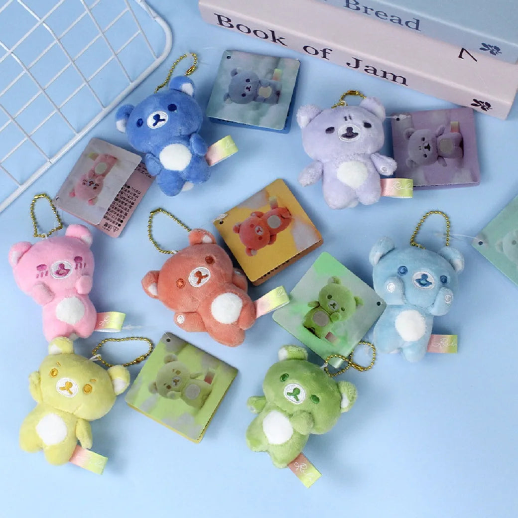 Llavero Peluche Rilakkuma | Oso Kawaii Arcoíris
